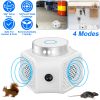 360° Ultrasonic Rodent Chaser Electronic Plug-in Mouse Control for Indoor Use Rodent Deterrent with Ultrasonic Sound