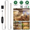 LED Plant Grow Light Strips Full Spectrum Plant Growing Lamp Bar with 2 Strips 60LEDs 4/8/12H Timer 5-Brightness Levels