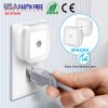 2Packs LED Night Lights Plug-in Light Sensor Lamps Cordless Indoor LED Lighting For Postpartum Mother Babysitter Aged Parent Bedroom Bathroom