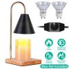 Electric Wax Melt Warmer Lamp Dimmable Fragrance Candle Melt Lantern Metal Iron Decorative Melter Light with 2 GU10 Bulbs