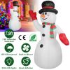 7.9FT Christmas Inflatable Giant Snowman Blow up Light up Snowman with LED Lights Hat Scarf  IPX4 Waterproof Christmas Outdoor Yard Lawn Holiday Decor