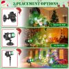 2 In 1 Holiday Projector Light Projection Lamp Indoor Outdoor with 10-Color Ocean Wave 10 HD Slides 3 Bases Remote Control for New Year Valentine\'s D