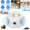 360° Ultrasonic Rodent Chaser Electronic Plug-in Mouse Control for Indoor Use Rodent Deterrent with Ultrasonic Sound