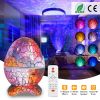 Star Projector Lamp Galaxy Light Dinosaur Egg Light Nebula Star Party Light Lamp with Wireless Speaker White Noise Remote Control