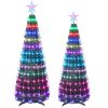 5.9FT 234Pcs LED Lights Collapsible Christmas Tree Light with Remote App Control IP65 Waterproof Customized Multi-Color Mode Timer Setting Work with A