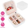 Mini Jewelry Storage Box Portable Ring Earring Necklace Storage Travel Case PU Leather Jewelry Organizer Gift