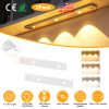 2Pack Rechargeable Cabinet Light Motion Sensor Light Cordless LED Closet Lamp 3 Colors Dimmable Light for Kitchen Cabinet