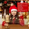 Flameless Vintage Christmas Lights LED Decorative Table Lamps Electronic Christmas Night Lights For Home Outdoor Porch and Christmas Table Centerpiece